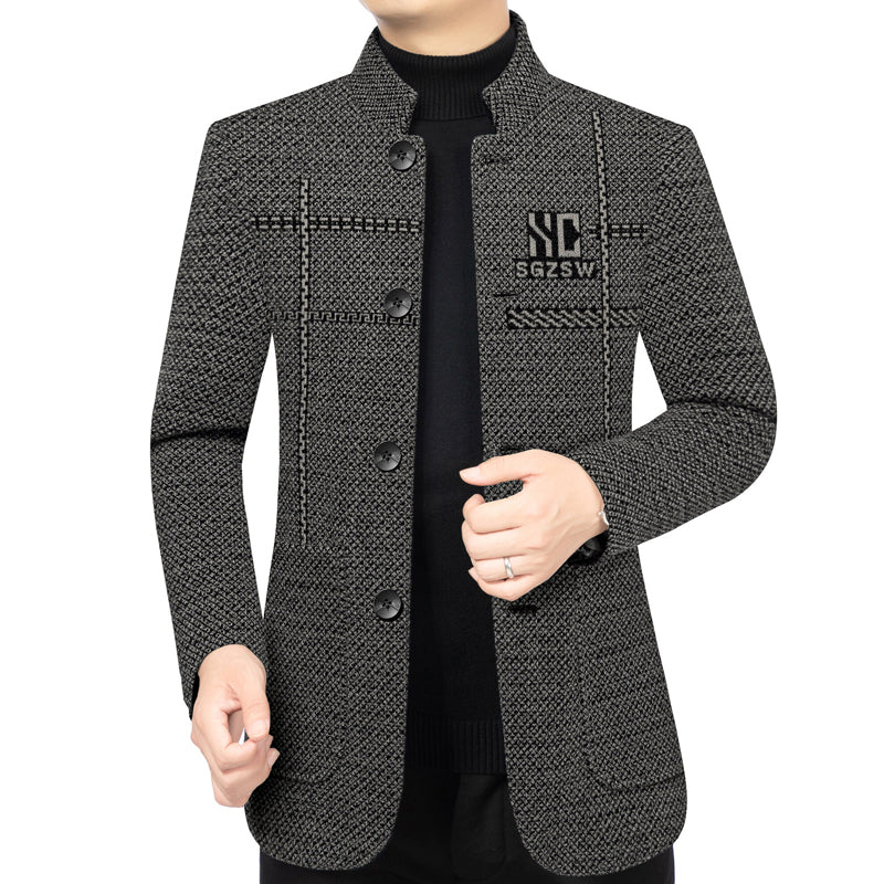 🧥 ZNIŻKA 50%! 🔥 Męski zimowy płaszcz o kroju 3D – gruby i wiatroodporny, idealny do zimnej pogody na zewnątrz ❄️✨【40–90 kg】- 4184180