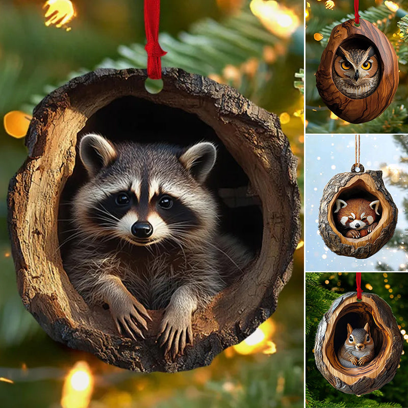 【1 zestaw 10 sztuk】🎄Ozdoby choinkowe w kształcie zwierząt. Ozdoby świąteczne, prezenty świąteczne