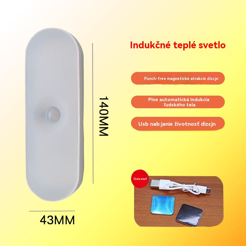 🏡💡Inteligentní LED světlo se snímáním lidského těla, snadno se nabíjí a je praktické