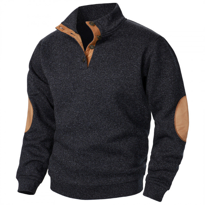 💥【Nové podzimní modely】💥Pánská mikina s novým stojáčkem-4109919