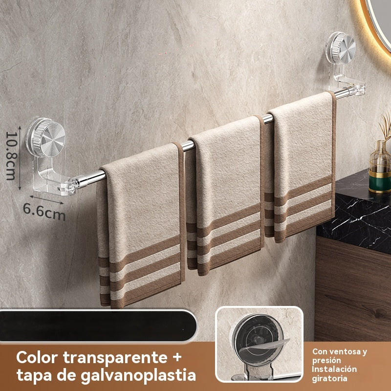 🎁【¡50% de descuento el último día!】✨🚿Diseño ligero y sin perforaciones —Toallero retráctil con ventosa