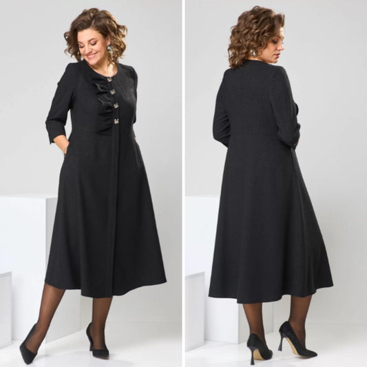 🍁【S-5XL】💞2025 wysokiej jakości modna i elegancka nowa długa sukienka na jesień i zimę