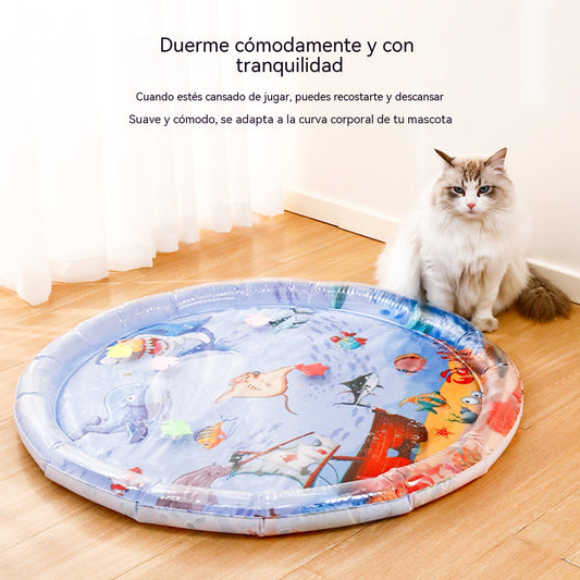 【29€】65cm*65cm【 2 alfombrillas refrigerantes】+Bomba de aire--Alfombrilla o almohadilla refrescante para mascotas en verano