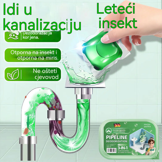 3 krabičky (150 kapslí) za pouhý 590 lei – 🔥🎉 Bio enzymatické kapsle pro odstranění zápachu z kanalizace.