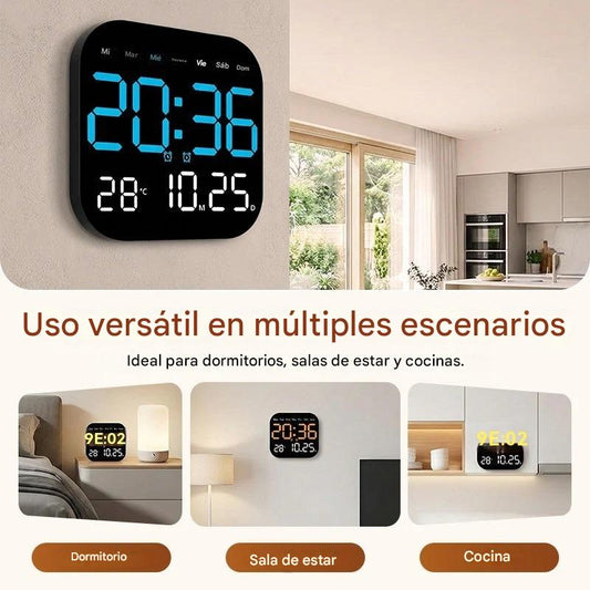 🕰️ ¡Más de 50.000 unidades vendidas! Reloj digital para el hogar y la oficina: ¡despierte suavemente y olvídese de las alarmas molestas! También muestra la temperatura. 🌙