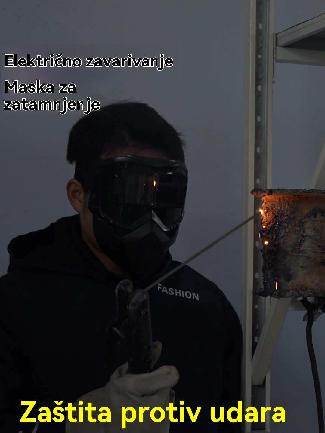 🛡️🔥 Maska + naočale 2-u-1 – pravi boje, potpuna zaštita - 4183474