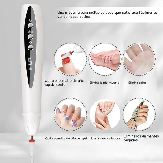 💅✨Lijadora eléctrica portátil 2 en 1 para uñas con lámpara UV