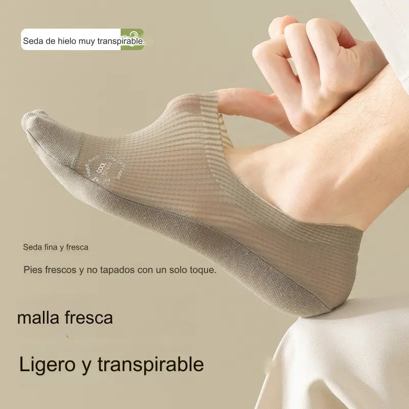 🧦【6 pares 27 euros】Calcetines invisibles transpirables de malla fina antideslizantes universales de 6 piezas