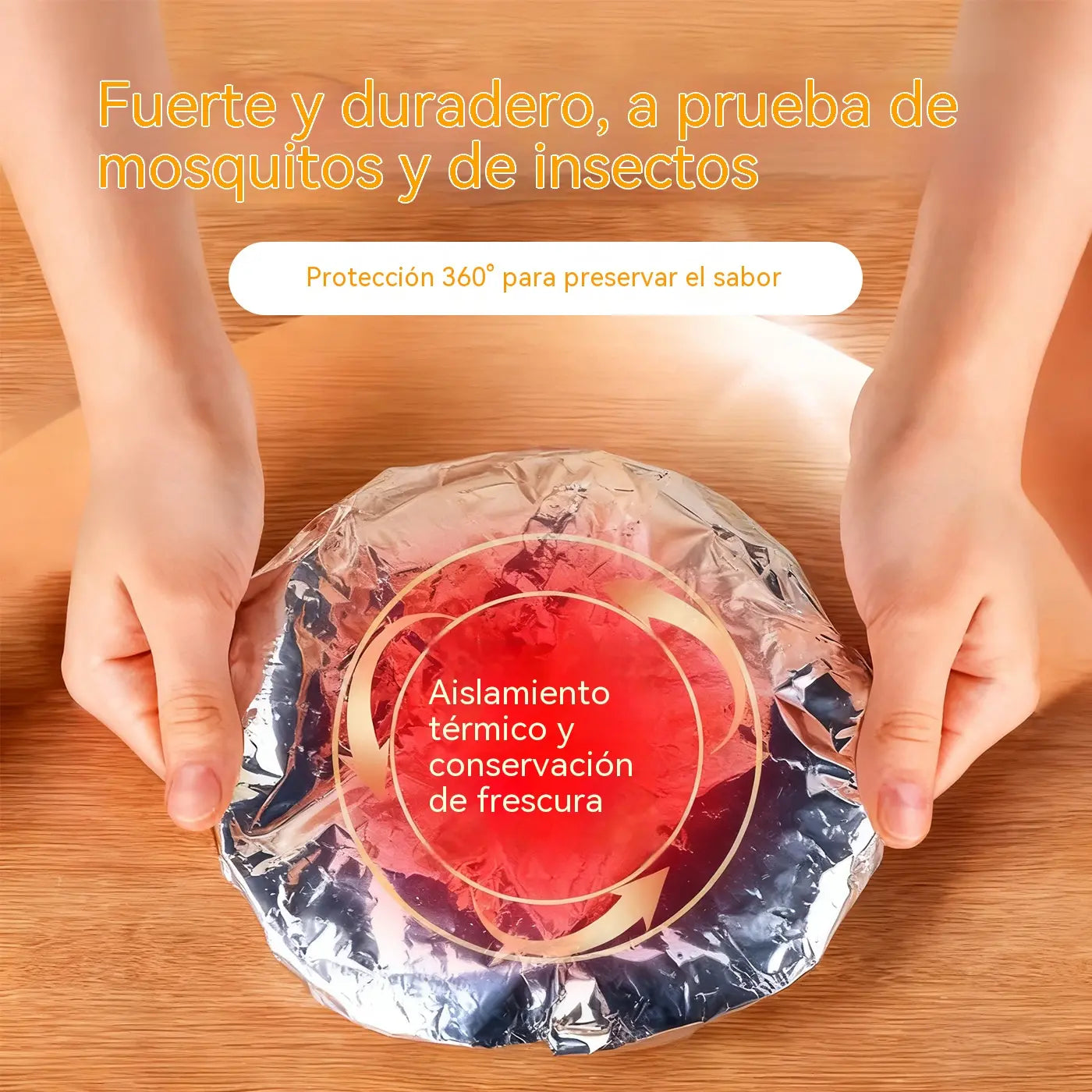 【100 piezas】 Cubierta aislante de papel de aluminio