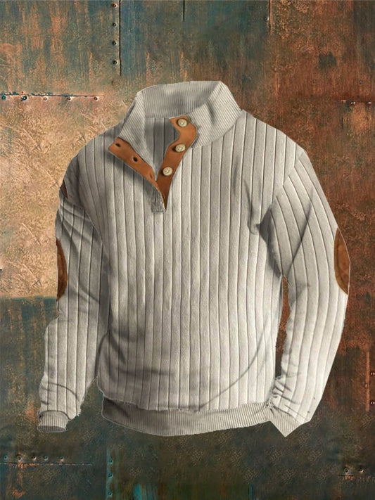【S-5XL】 Chaqueta casual de hombre para otoño e invierno con cuello alto y mangas largas, suave y cómoda, cálida y a prueba de viento.