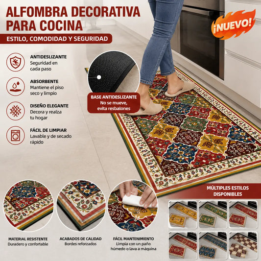 🔥【Compra 1 y llévate 1 gratis】🏠💧Alfombrilla súper absorbente|40×60+40×120cm, antideslizante y de secado rápido para el hogar