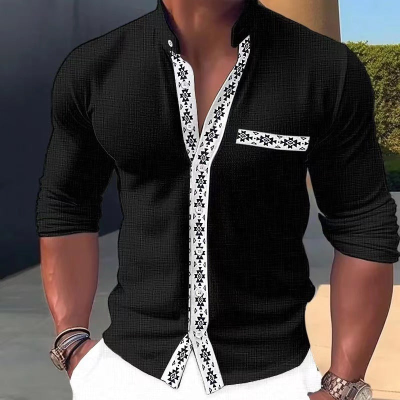 🔥👔【S-3XL】🔥2026 Nové pánské košile s límečkem na jaro a léto s potiskem