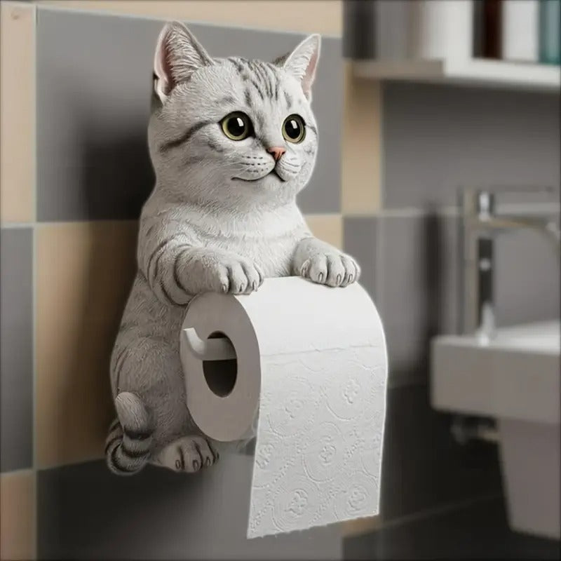 🐱【Kupte 1 a získejte 1 zdarma】Držák toaletního papíru s roztomilým kočičím motivem-4069087