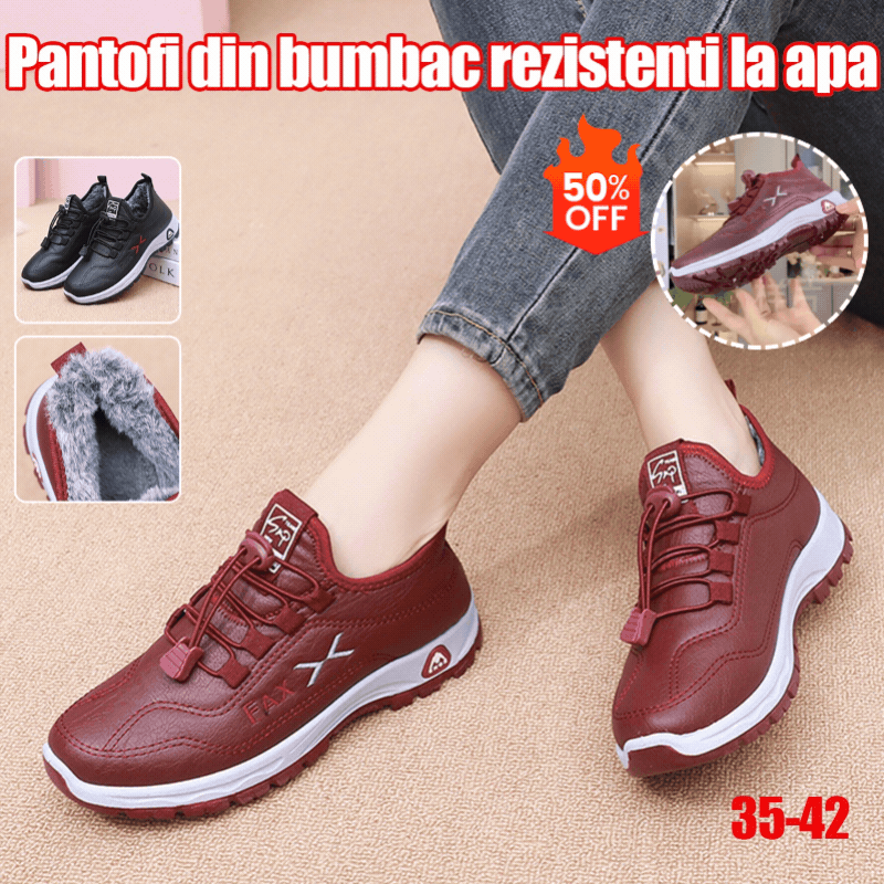 [📢Lichidare de vânzare pentru o perioadă limitată] [35-41] Pantofi de damă noi de iarnă, din piele naturală, lucrați manual, din catifea și bumbac