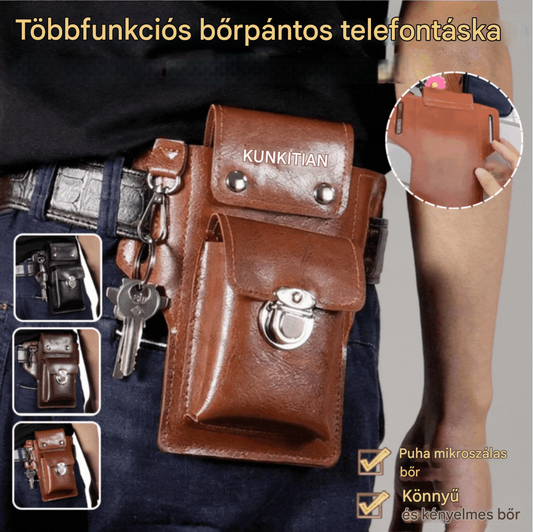 👜Vegyél egyet, a másodikat ingyen kapod! Bőrszoknya sokfunkciójú férfiaknak - 4186482