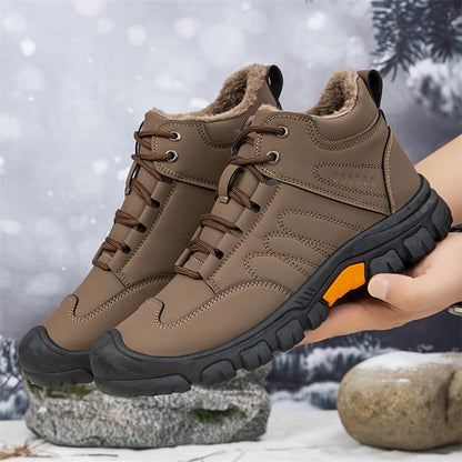 ❄️ Król Przeciwdziałania Mroźniom! Męskie Botki Śnieżne Na Wysokim Podnóżu O Luźnym Kroju, Bawełniane Buty Z Grubą Wełnianą Wstawką, Antypoślizgowe I Odporne Na Zużycie 🔥-4182418