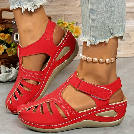 🔥【34-44】Sandalias de cuña casuales para mujer, transpirables y cómodas