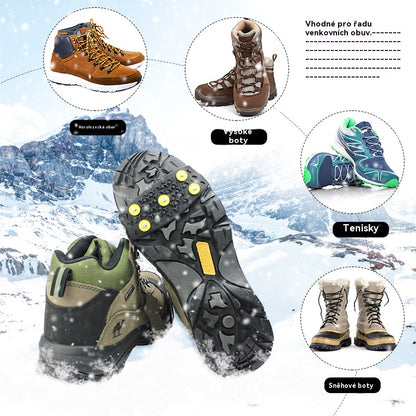 👴🚶🏔️❄️【50% kedvezmény】Láthatatlan ötfogú csúszásgátló hágóvas, kültéri hágóvas, alkalmas hóban túrázáshoz, hegymászáshoz, sziklamászáshoz és téli jégfelületekhez, idősek számára kötelező darab. - 4204038