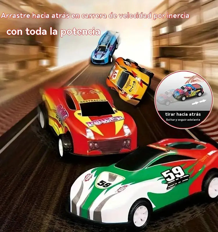 🚗🏎️48 minicoches extraíbles con garaje incorporado