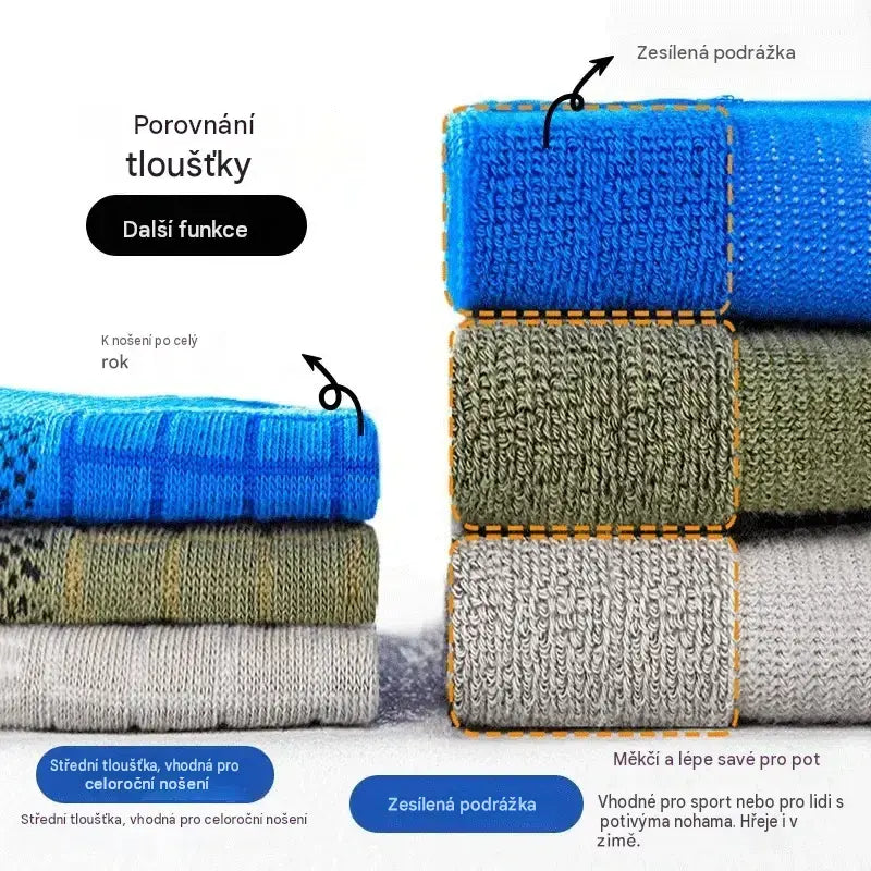 🧦【Balení po 10 párech】🧦Vylepšené pánské ponožky – prodyšné, antibakteriální a odolné proti zápachu – novinka roku 2026