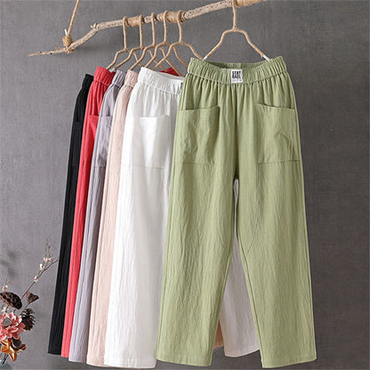🔥TOP VENTAS 🔥 Pantalones Casuales de Algodón para Mujer | Estilo Wide Leg 2026 🕊️🌿