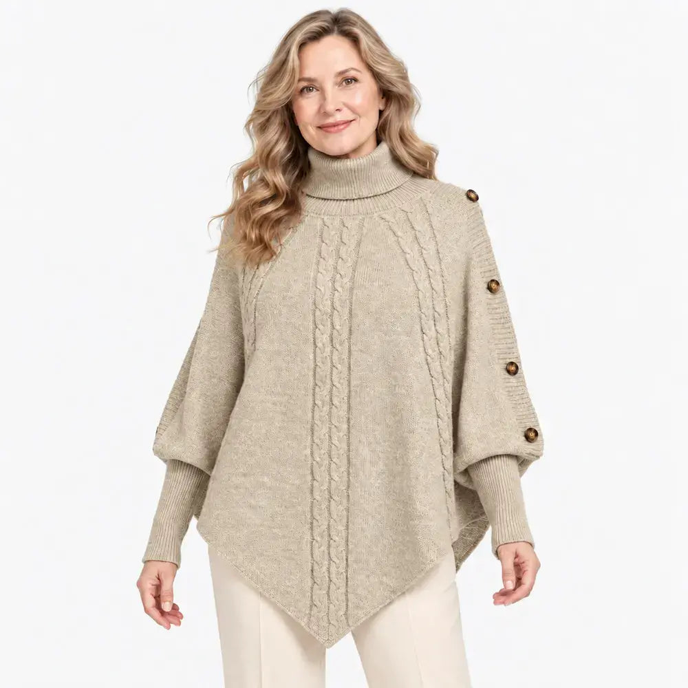 【S-3XL】¡Un éxito total para la temporada otoño-invierno! Esta cálida capa de punto permite disimular fácilmente las imperfecciones de la figura. ✨