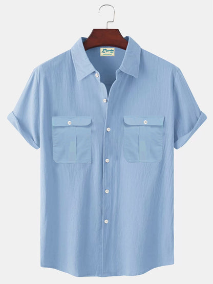 👔【M-5XL】Nueva camisa de lino minimalista para hombre para el verano: oferta por tiempo limitado.