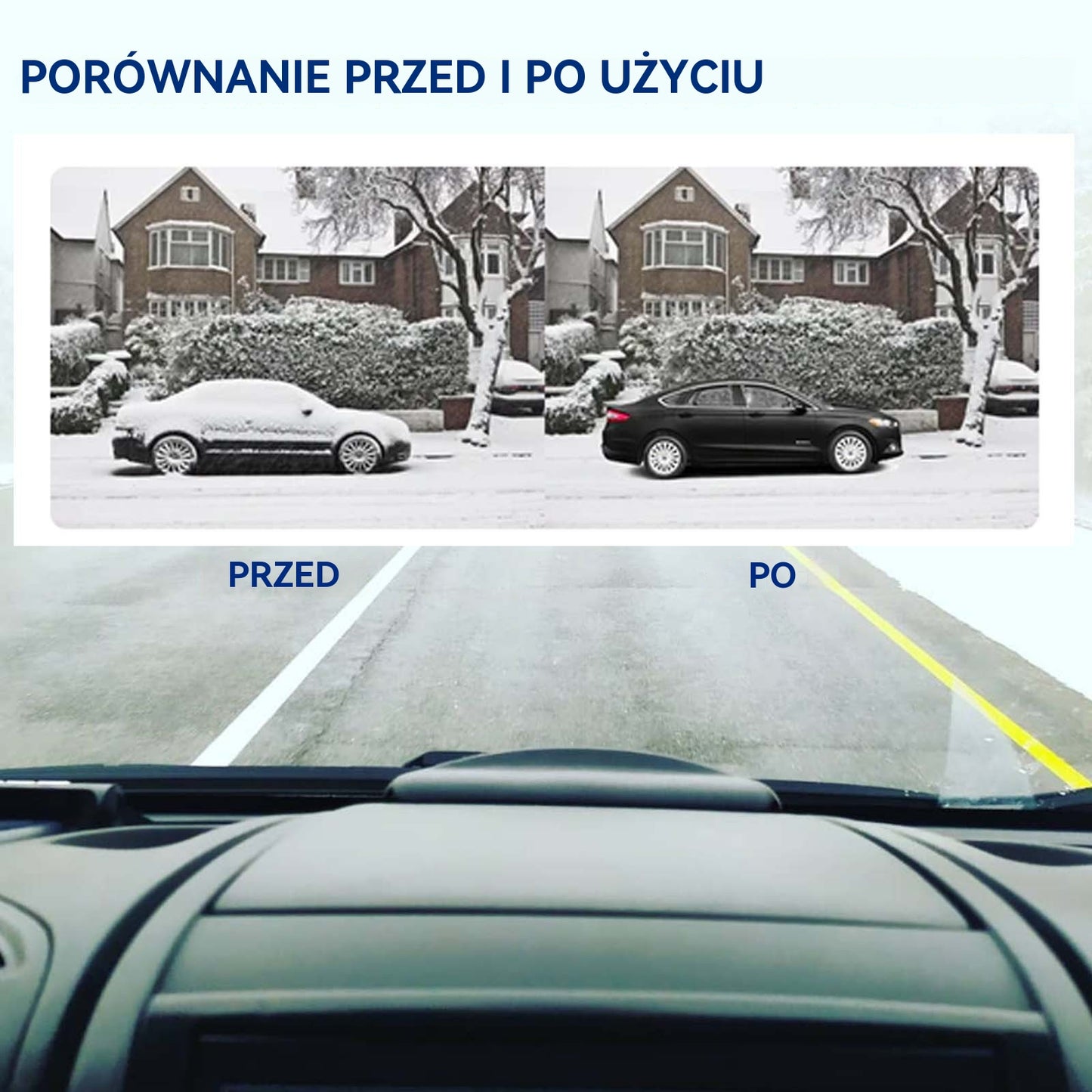 🔥Narzędzia do usuwania śniegu z samochodów, specjalne narzędzia do roztapiania szyby i usuwania śniegu-4176041