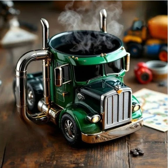 🚛【1 kus 】Ručně vyráběné hrnky na kávu pro kamiony
