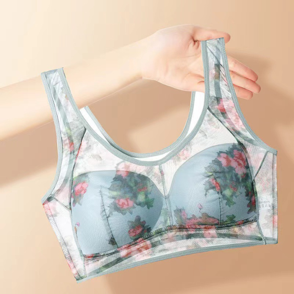 💥【Paquete de 3】Sujetador push up de alta calidad, sujetador de seda de hielo fresco y cómodo.