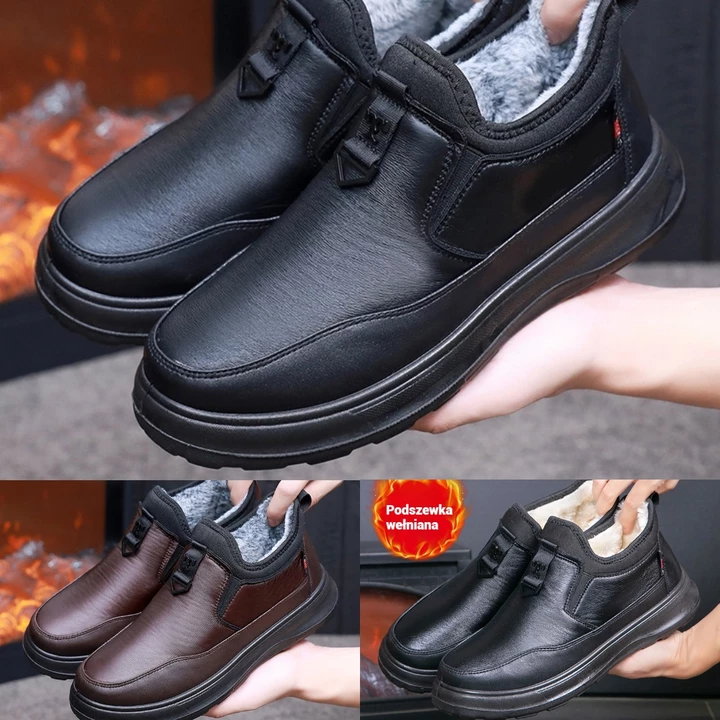 【39-45】🔥 Zimowe Ocieplane Męskie Buty Śniegowe-4176546