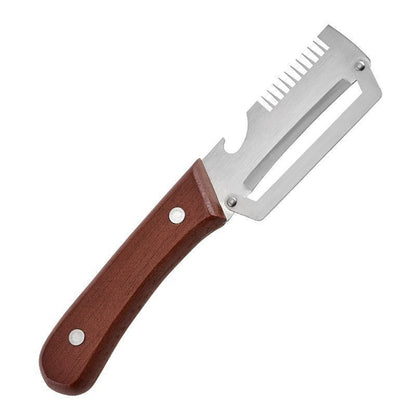 ✅Compra 1, llévate 1 gratis (2 artículos) 🧅🔪 Pelador de cocina multifuncional 3 en 1: ¡Pela, corta y abre botellas! 🔥