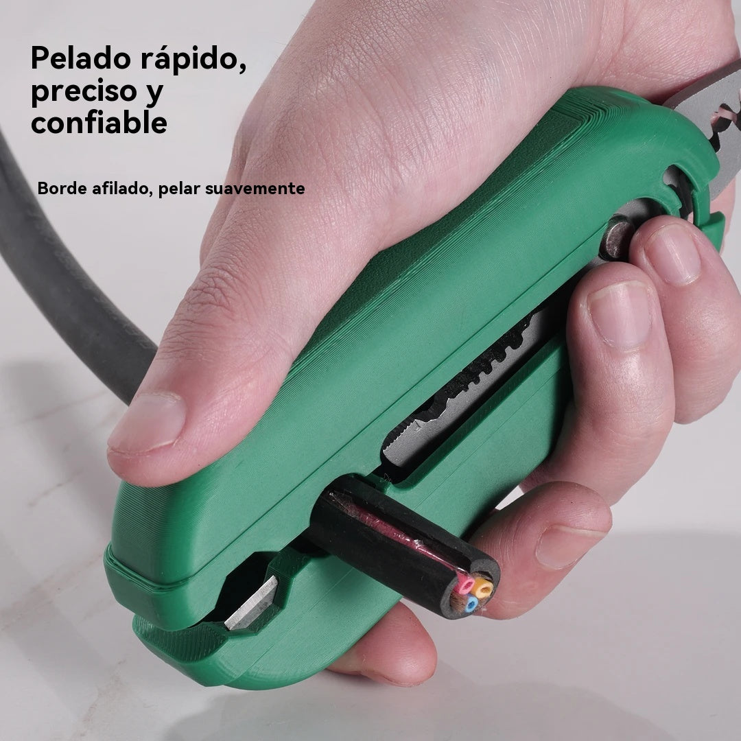 🔥🛠️Mini pelacables multifuncional, múltiples funciones en una sola pieza: ✅ pelado de cables ✅ corte de cables ✅ división de cables ✅ sujeción de cables