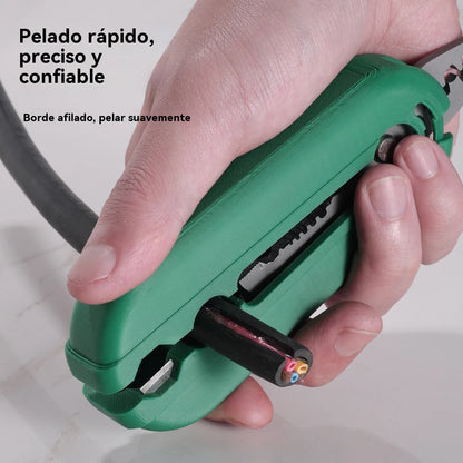 🔥🛠️Mini pelacables multifuncional, múltiples funciones en una sola pieza: ✅ pelado de cables ✅ corte de cables ✅ división de cables ✅ sujeción de cables