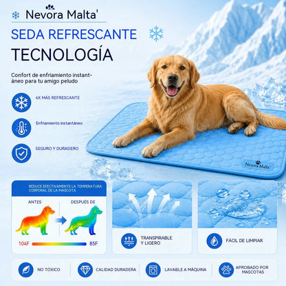 📢 ¡50 % de descuento 🔥! Alfombrilla refrescante para mascotas (no requiere llenado de agua) 🧊 — Fabricada en tejido Oxford transpirable; apta para todo tipo de camas o jaulas para mascotas.