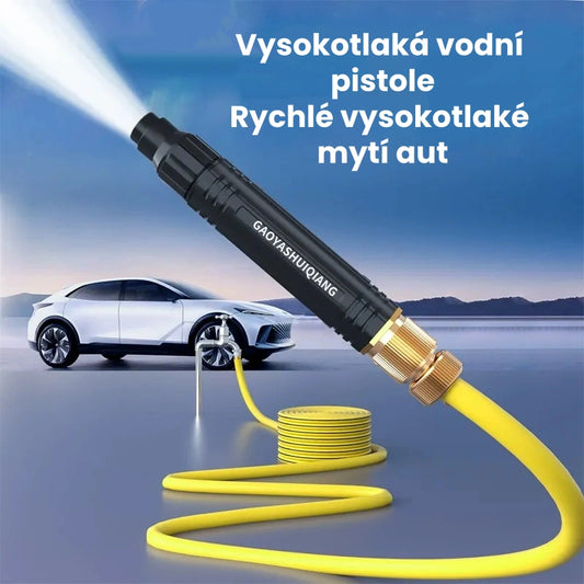 ✨ Vysokotlaká stříkací pistole určená pro domácí vodovodní kohoutky. Ideální pro mytí aut, čištění podlah a různé úklidové práce v domácnosti.