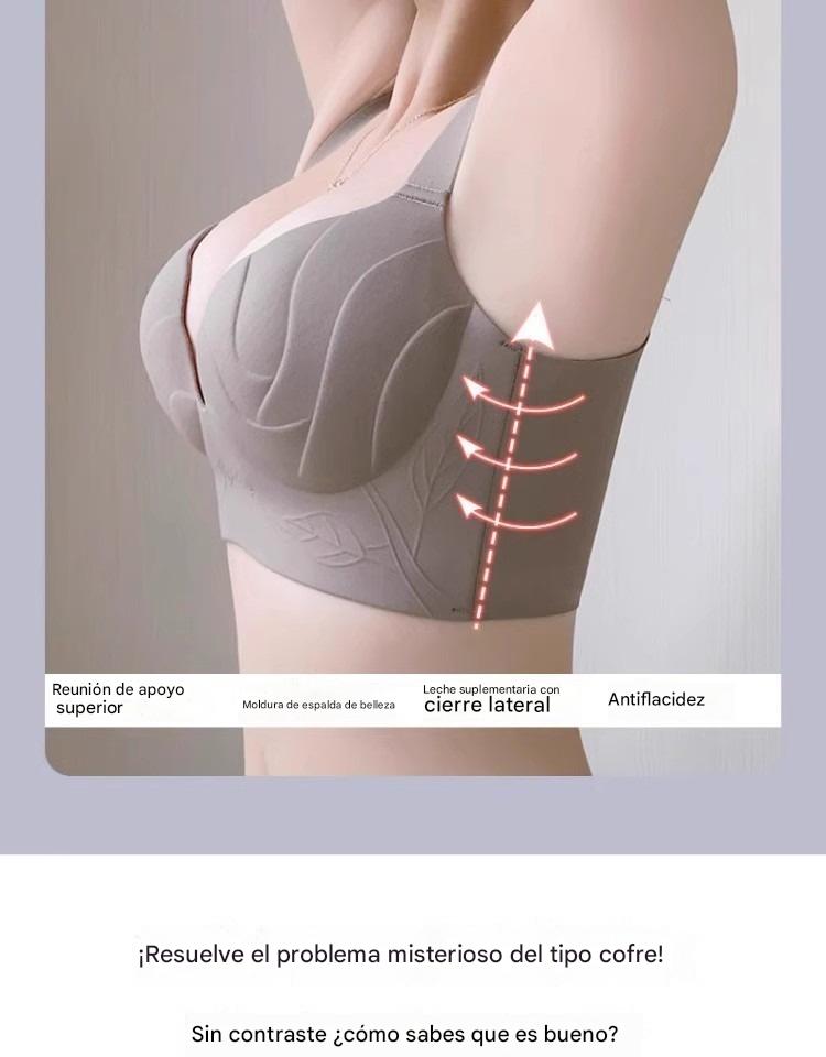 😍【Pack de 2】❤️Sujetador cómodo para tallas grandes, sujeta los laterales de los senos, evita que se caigan y proporciona soporte [40-100 kg]