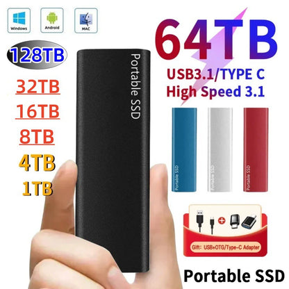 【32TB】⚡Disco duro USB 3.0 multipropósito rápido | Transferencia rápida, amplia compatibilidad, almacenamiento sin preocupaciones 💻📦