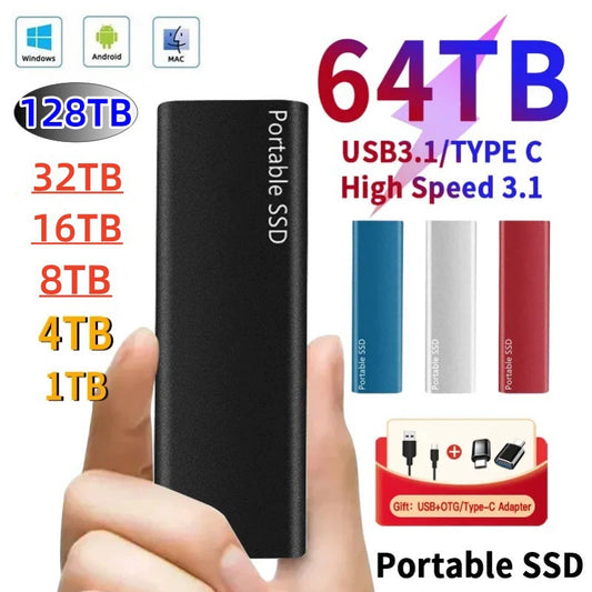 【32TB】⚡Disco duro USB 3.0 multipropósito rápido | Transferencia rápida, amplia compatibilidad, almacenamiento sin preocupaciones 💻📦