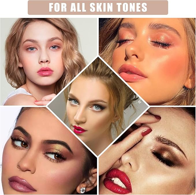 【Set de 6 piezas】😍 Sombra de ojos dos en uno, ¡ilumina instantáneamente el tono de la piel para una tez impecable! 🔥