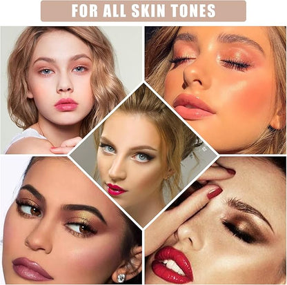 【Set de 6 piezas】😍 Sombra de ojos dos en uno, ¡ilumina instantáneamente el tono de la piel para una tez impecable! 🔥