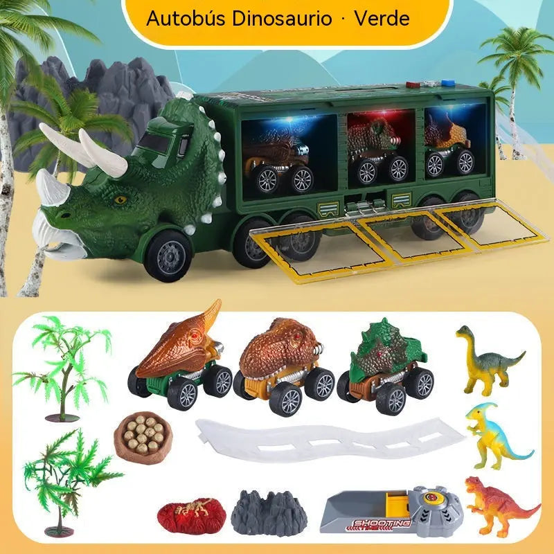 🦖🚛 ¡El Camión de Dinosaurios que Guarda, Lanza y Divierte! 🎵✨