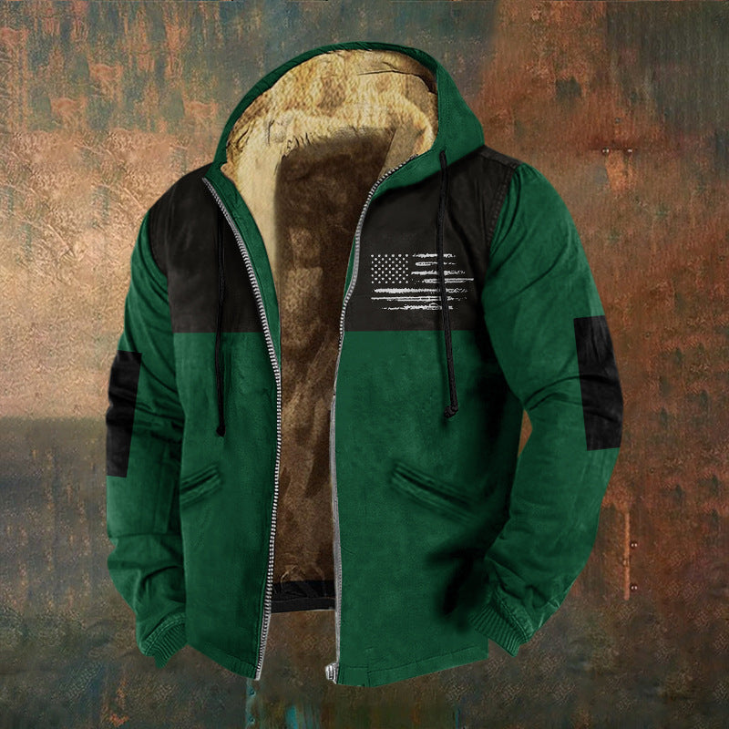 👨‍💻🧥✨【S-5XL】Kupte 1 a získejte 1 zdarma🔥Nová pánská módní retro mikina s kapucí a zipem s 3D digitálním tiskem