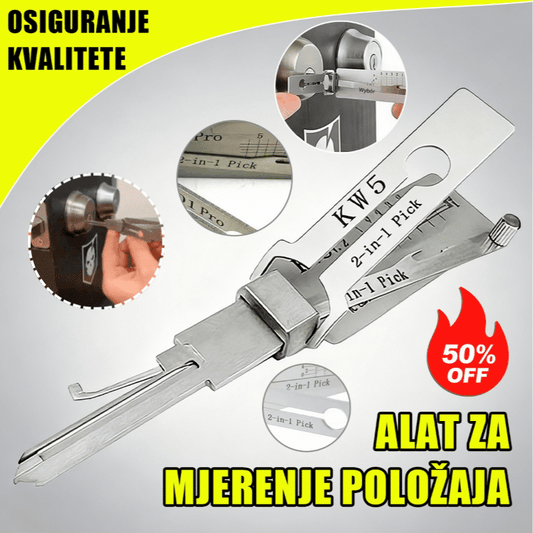 🔧🔑 Herramienta 2 en 1 para leer dientes y duplicar llaves con precisión – Diseño resistente y fácil de usar