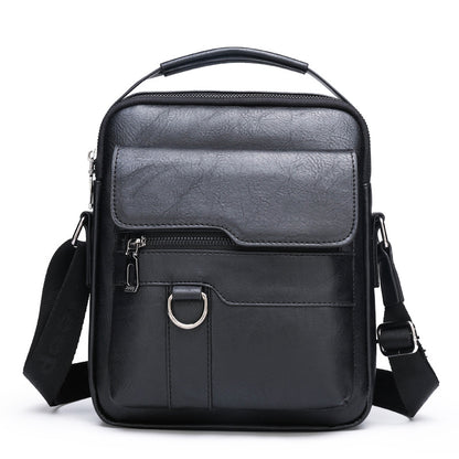 🏆【Versión de piel auténtica de primera calidad】Bolso de hombro vintage informal de gran capacidad para hombre