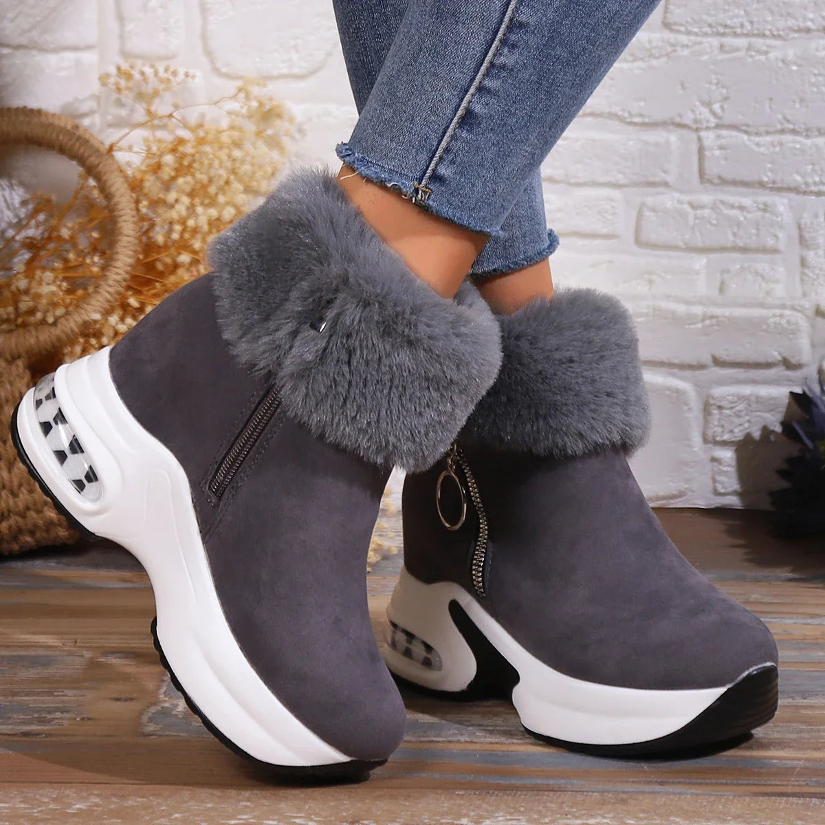 【35-43】💕Nové dámské zimní boty z měkké bavlny s tlustou podrážkou