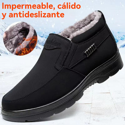 【39-47】Botas de invierno, acolchadas y engrosadas, impermeables y cálidas.