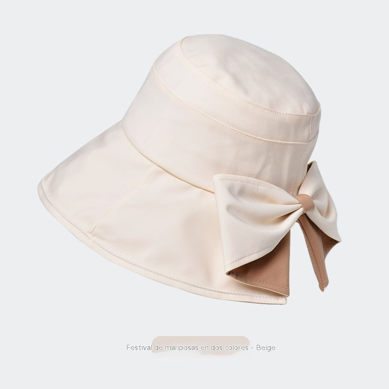🎀🎀 50% de descuento 👒 | Gorro retro con lazo: plegable y transpirable, un básico para el verano-4298924