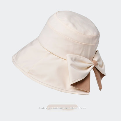 🎀🎀 50% de descuento 👒 | Gorro retro con lazo: plegable y transpirable, un básico para el verano. 4300403