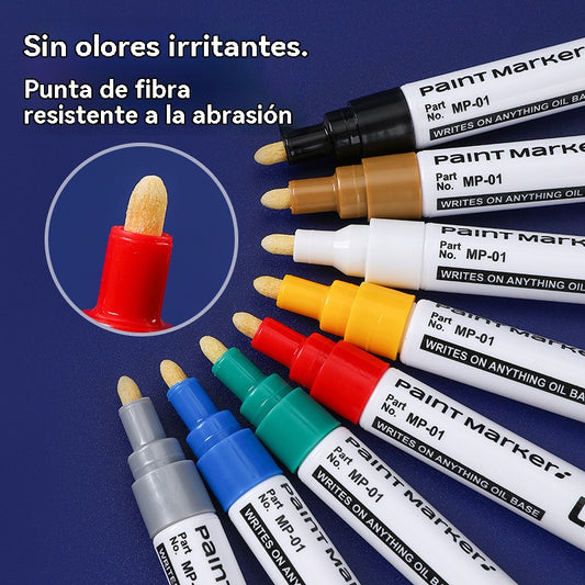 🔥Rotulador de pintura para neumáticos de coche resistente al agua/rotulador de pintura metalizada
